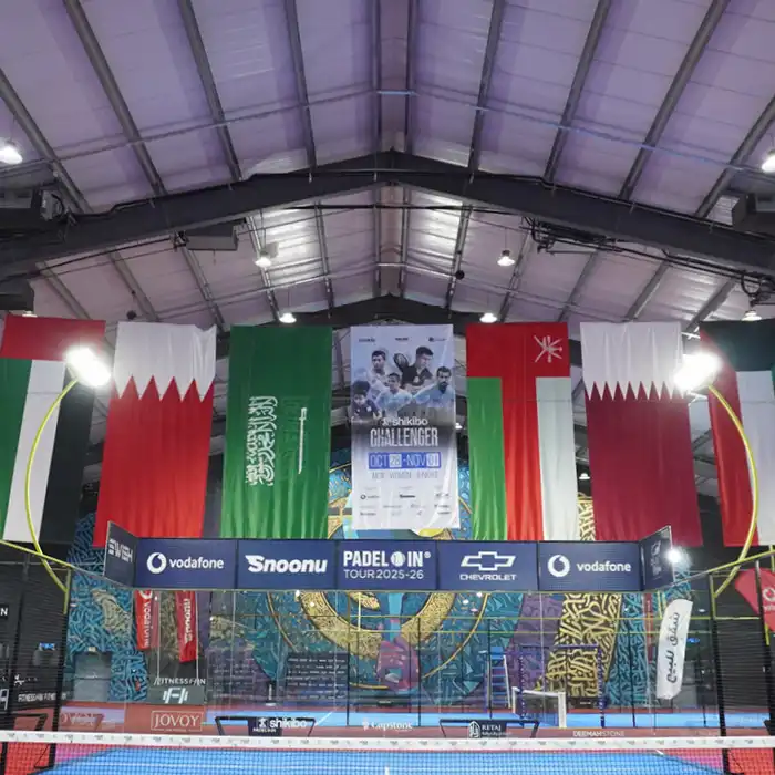 SHIKIBO LTD. proudly sponsors the 'shikibo CHALLENGER' padel tournament in Doha, Qatar.