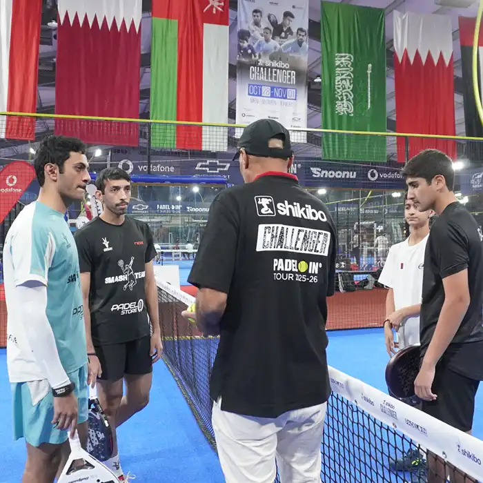 SHIKIBO LTD. proudly sponsors the 'shikibo CHALLENGER' padel tournament in Doha, Qatar.