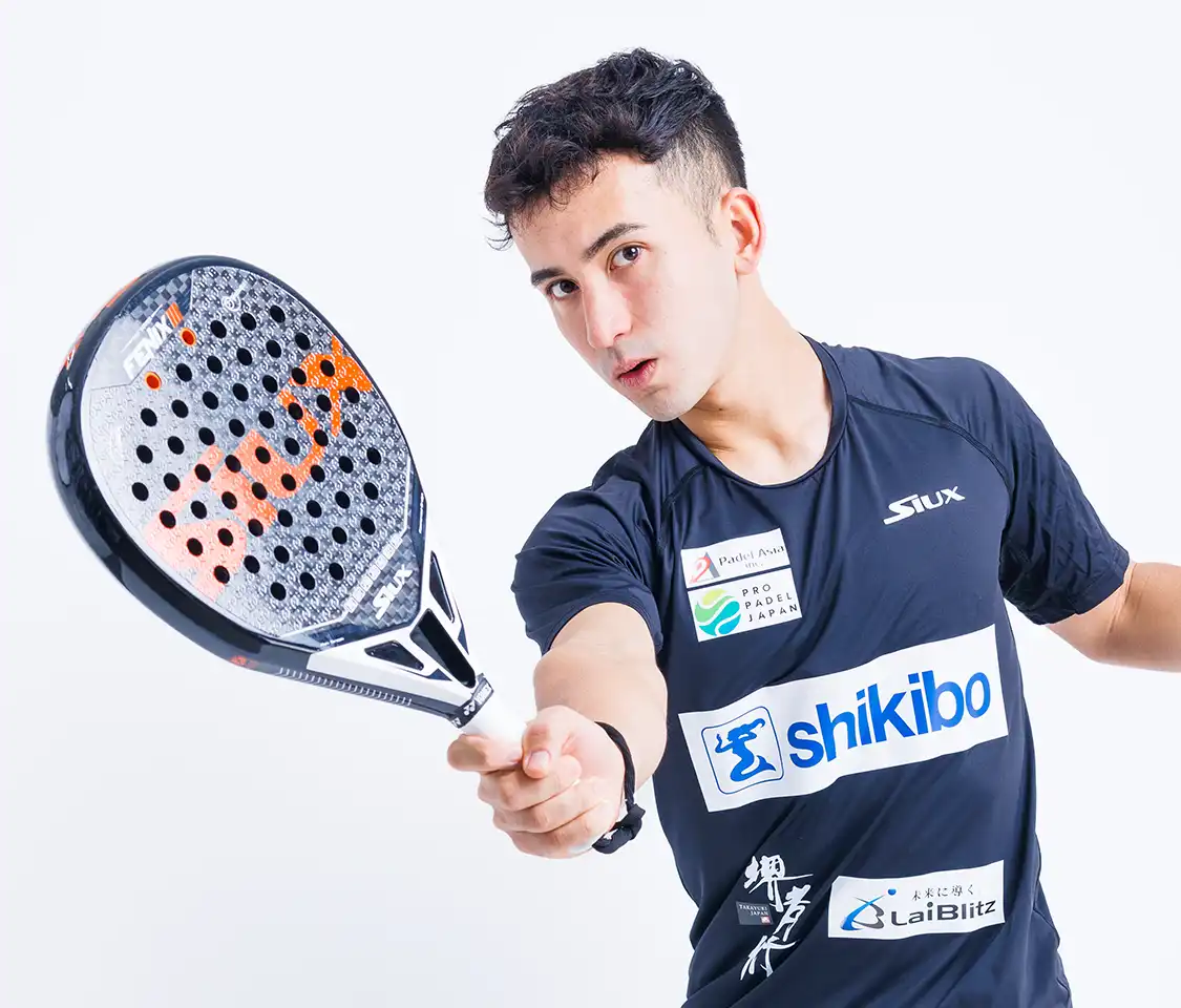 Professional padel player Leon Aurelius Taira