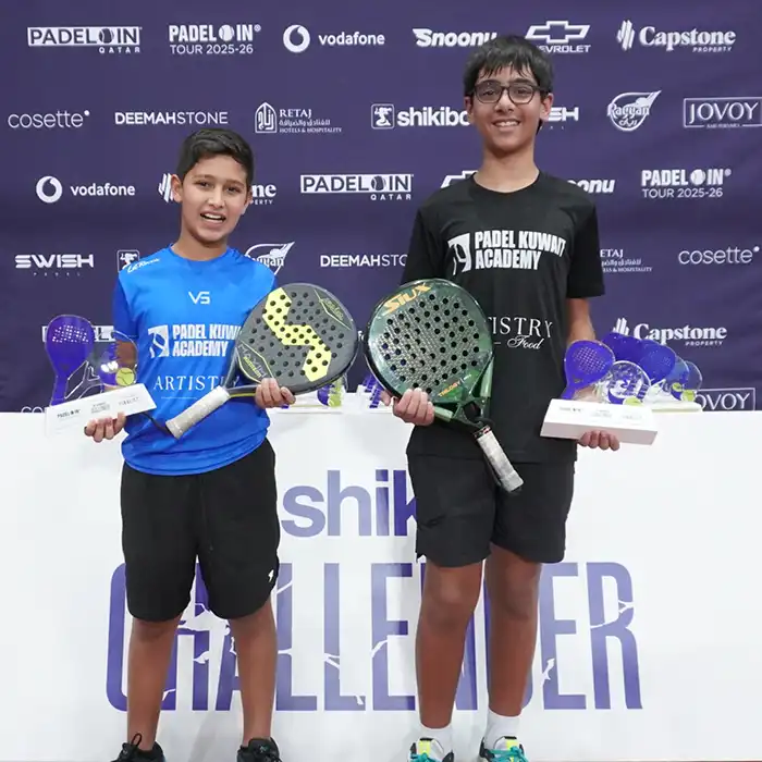 カタール・ドーハで協賛するパデル大会shikibo CHALLENGER（シキボウチャレンジャー）