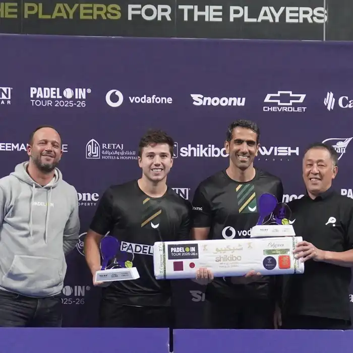 カタール・ドーハで協賛するパデル大会shikibo CHALLENGER（シキボウチャレンジャー）