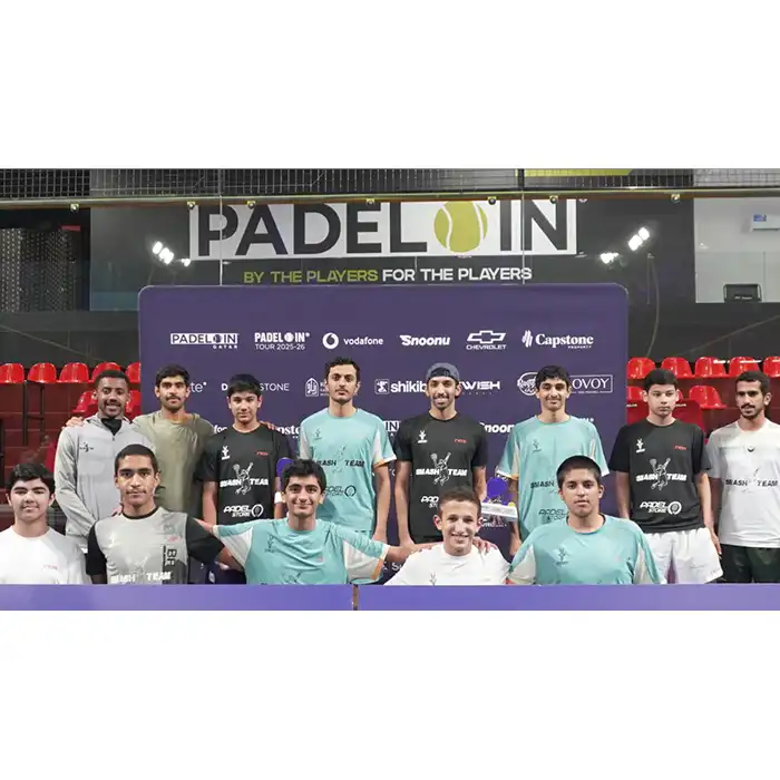 カタール・ドーハで協賛するパデル大会shikibo CHALLENGER（シキボウチャレンジャー）